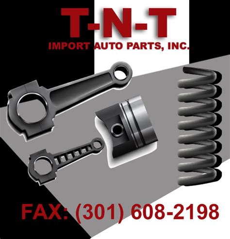 Tnt parts - Specialties: Serving the Great Falls area since 2005, TNT Truck Parts has the largest and best selection of Truck and Trailer parts and accessories in the area. Truck & Trailers Springs & Suspension Parts * Overloads * Timbren * Add-A-Leaf Kits * Air Bag & Kits * Shocks * Pins & Bushings Front End Parts * King Pins * Tie Rods * Steering …